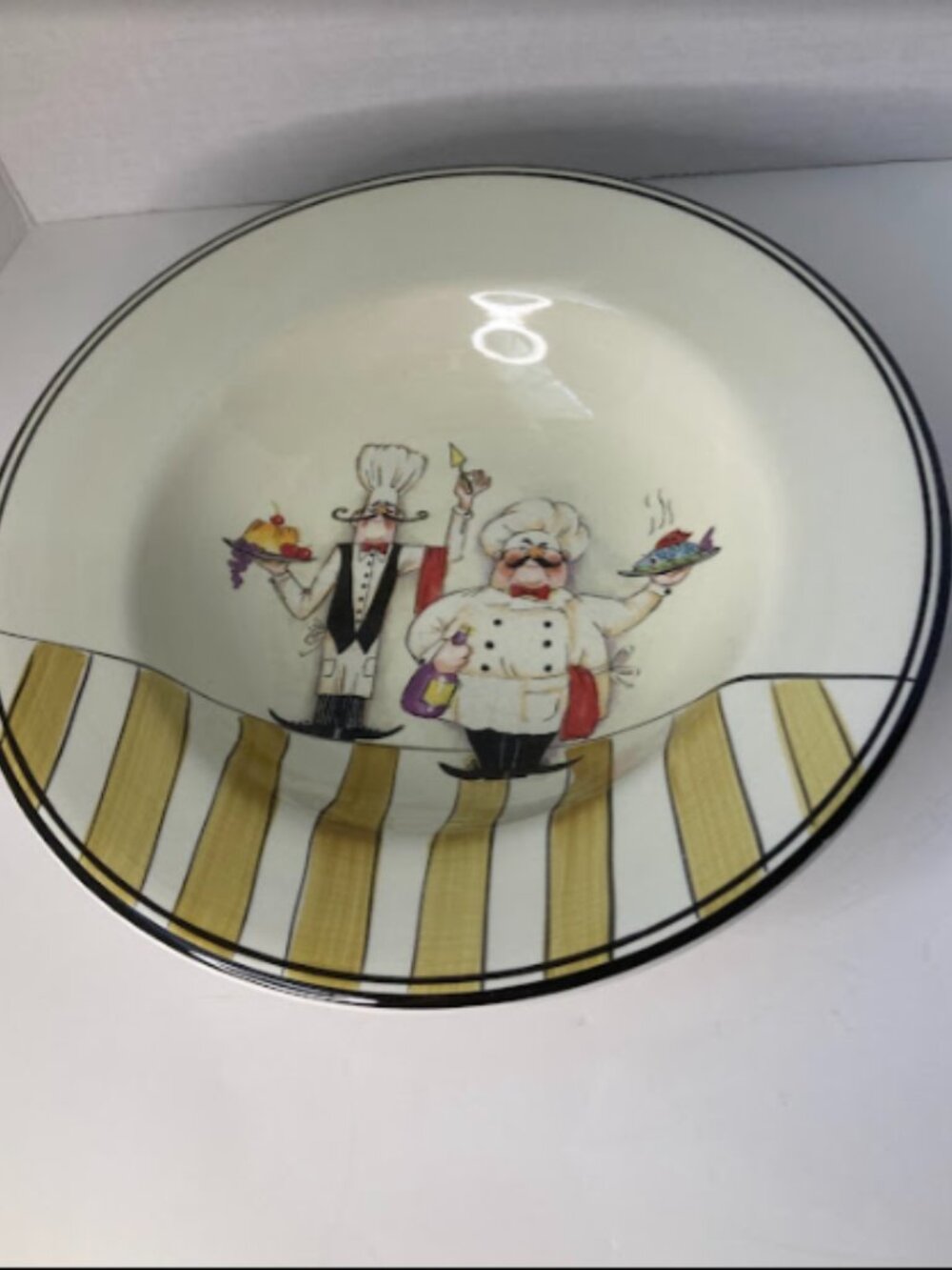 Le Chef by HD Designs Large Rim Soup Bowl